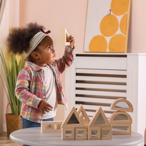 VIGA Drewniane Klocki Lustrzane układanka 16 elementów Viga Toys VIGA Drewniane Klocki Lustrzane układanka 16 elementów Viga Toys
