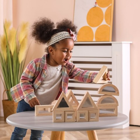 VIGA Drewniane Klocki Lustrzane układanka 16 elementów Viga Toys VIGA Drewniane Klocki Lustrzane układanka 16 elementów Viga Toys