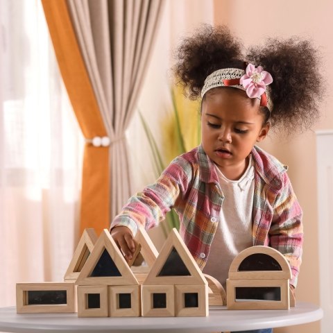 VIGA Drewniane Klocki Lustrzane układanka 16 elementów Viga Toys VIGA Drewniane Klocki Lustrzane układanka 16 elementów Viga Toys