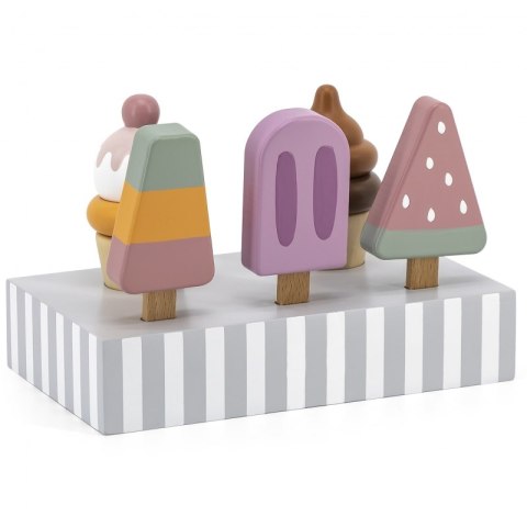 VIGA PolarB Lody na Patyku ze Stojakiem 5 szt. Viga Toys VIGA PolarB Lody na Patyku ze Stojakiem 5 szt. Viga Toys