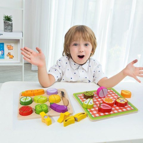 TOOKY TOY Drewniane Warzywa Deska Do Krojenia 20 el. Tooky Toy TOOKY TOY Drewniane Warzywa Deska Do Krojenia 20 el. Tooky Toy