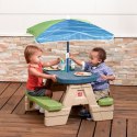Step2 Stół Piknikowy z Parasolką dla Dzieci Step2