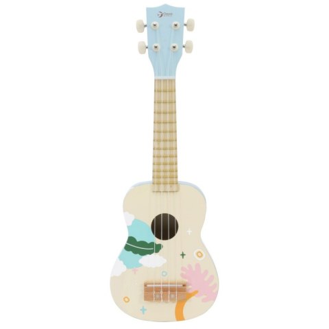 CLASSIC WORLD Drewniane Ukulele Gitara dla Dzieci Niebieskie Classic World