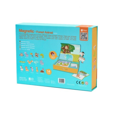CLASSIC WORLD Układanka Magnetyczna Zwierzęta Tablica Klocki Puzzle Pamięć 60 el. Classic World CLASSIC WORLD Układanka Magnetyczna Zwierzęta Tablica Klocki Puzzle Pamięć 60 el. Classic World