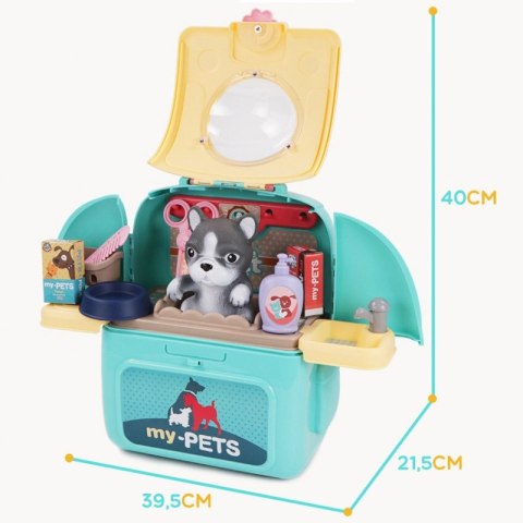 WOOPIE Pies Przenosny Zestaw Pielęgnacyjny 2w1 w Plecaku Transporter Woopie