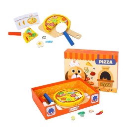 TOOKY TOY Drewniany Zestaw do Pizzy Wzory 39 el. Tooky Toy