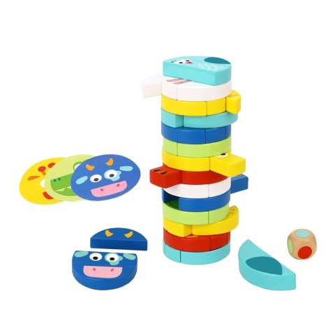 TOOKY TOY Jenga dla Dzieci Klocki Zwierzęta Gra Zręcznościowa Tooky Toy TOOKY TOY Jenga dla Dzieci Klocki Zwierzęta Gra Zręcznościowa Tooky Toy