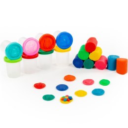 Ciasto-Plastelina Zestaw Dziecięcy Masa Plastyczna z Pieczątkami 8el. Wader Quality Toys