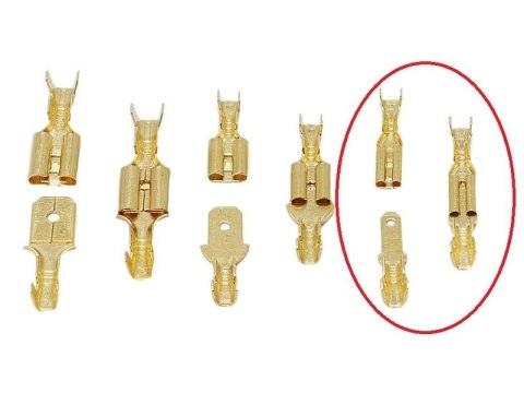 Para Konektorów Konektor Samochodowy Z Zaczepem Złączka Nasuwka 2,8mm 100kpl (200szt) Męski + Żeński Komplet Para Konektorów Konektor Samochodowy Z Zaczepem Złączka Nasuwka 2,8mm 100kpl (200szt) Męski + Żeński Komplet
