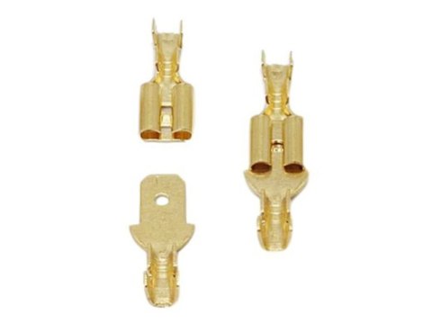 Para Konektorów Konektor Samochodowy Z Zaczepem Złączka Nasuwka 4,8mm 100kpl (200szt) Męski + Żeński Komplet Para Konektorów Konektor Samochodowy Z Zaczepem Złączka Nasuwka 4,8mm 100kpl (200szt) Męski + Żeński Komplet