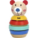 TOOKY TOY Drewniana Układanka Piramidka Kształty Miś 11 el. Woopie