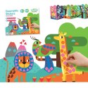 WOOPIE ART&FUN Naklejki Zestaw Kreatywny Wyklejanka Zwierzątka 504 el. Woopie