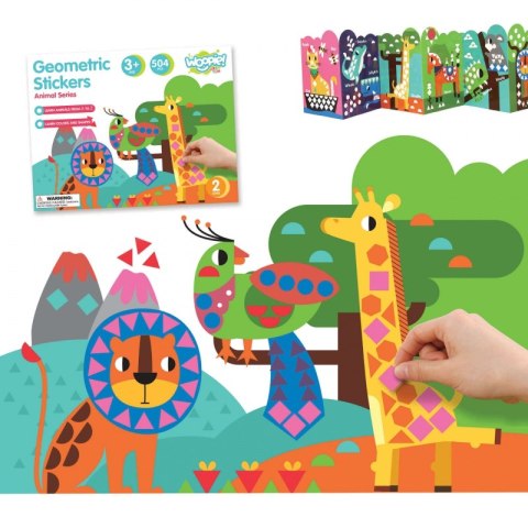 WOOPIE ART&FUN Naklejki Zestaw Kreatywny Wyklejanka Zwierzątka 504 el. Woopie