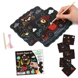 WOOPIE ART&FUN Zestaw Kreatywny Wydrapywanki dla Dzieci 7 el. Woopie