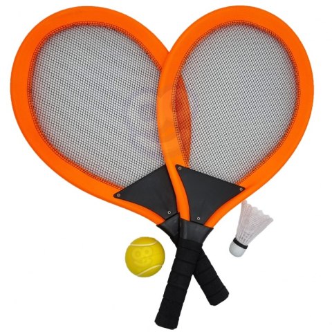 WOOPIE Duże Rakietki do Tenisa Badminton dla Dzieci Zestaw + Piłka Lotka Woopie WOOPIE Duże Rakietki do Tenisa Badminton dla Dzieci Zestaw + Piłka Lotka Woopie