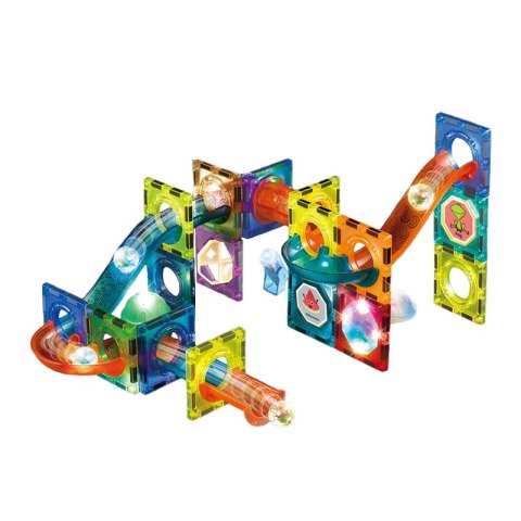 WOOPIE Klocki Magnetyczne Tor Kulkowy Świetlny 49 el. Woopie WOOPIE Klocki Magnetyczne Tor Kulkowy Świetlny 49 el. Woopie