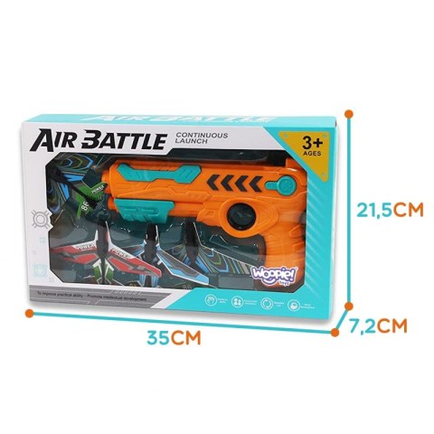 WOOPIE Pistolet Wyrzutnia Samolotów Automtyczna + 4 Samoloty Woopie