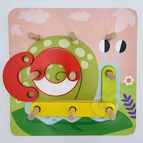 TOOKY TOY Drewniana Układanka Klocki Kołki Wzory Zwierząt do Odtworzenia Tooky Toy TOOKY TOY Drewniana Układanka Klocki Kołki Wzory Zwierząt do Odtworzenia Tooky Toy