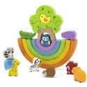 VIGA Drewniana Tęcza Układanka Klocki Kreatywne Montessori Viga Toys