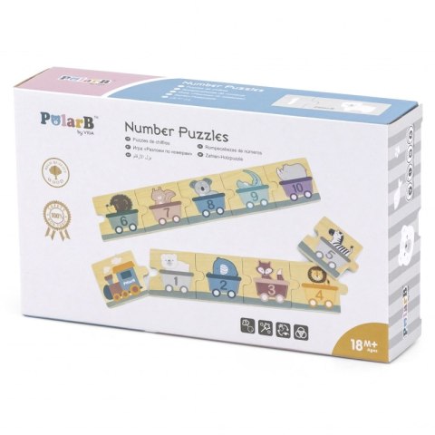VIGA PolarB Drewniane Puzzle Numeryczne Viga Toys VIGA PolarB Drewniane Puzzle Numeryczne Viga Toys