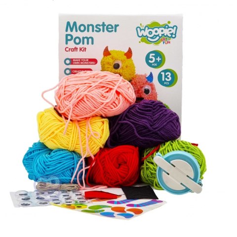 WOOPIE ART&FUN Zestaw Kreatywny Zrób Potworka Monster Pom Woopie WOOPIE ART&FUN Zestaw Kreatywny Zrób Potworka Monster Pom Woopie