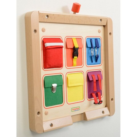 Kieszonki Do Zamykania i Otwierania Zamki Tablica Ścienna Masterkidz Masterkidz