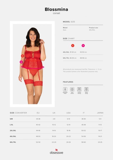 GORSET I STRINGI BLOSSMINA R.4XL-7XL OBSESSIVE GORSET I STRINGI BLOSSMINA R.4XL-7XL OBSESSIVE