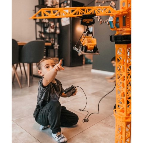WOOPIE Dźwig Żuraw Zdaline Sterowany 103 cm R/C Ciężarówka Koparka + 4 Akc. Woopie WOOPIE Dźwig Żuraw Zdaline Sterowany 103 cm R/C Ciężarówka Koparka + 4 Akc. Woopie