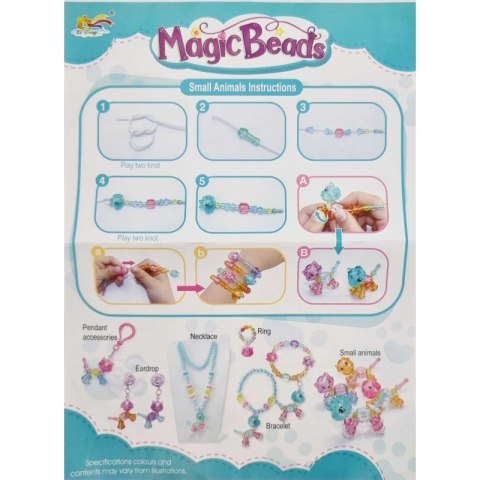 WOOPIE Zestaw do Robienia Biżuteri Bransoletek Wisiorków Pierścionków Kolczyków ze Zwierzątkami Woopie