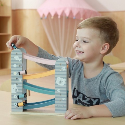 VIGA Kolorowa Drewniana Zjeżdżalnia Dla Samochodzików PolarB Viga Toys VIGA Kolorowa Drewniana Zjeżdżalnia Dla Samochodzików PolarB Viga Toys