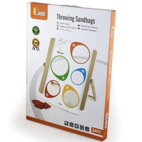Viga Drewniana Gra Zręcznościowa Rzut Do Celu Viga Toys