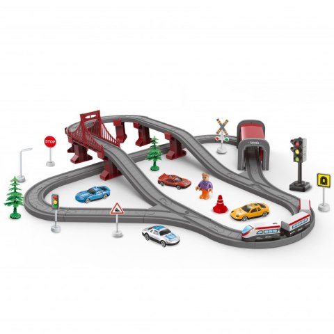 WOOPIE Kolejka Elektryczna Tor Most Tunel 80 el. Woopie WOOPIE Kolejka Elektryczna Tor Most Tunel 80 el. Woopie