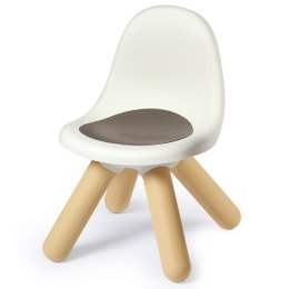 SMOBY Krzesełko z Oparciem Ogrodowe Do Pokoju Biało-Brązowe Smoby