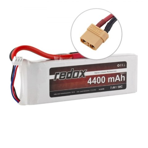 Pakiet LiPo Akumulator Redox 4400 mAh 7,4V 30C Redox