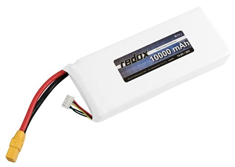 Redox 10000 mAh 14,8V 20C XT-90 - pakiet LiPo Redox Redox 10000 mAh 14,8V 20C XT-90 - pakiet LiPo Redox