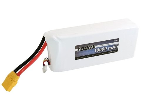 Redox 10000 mAh 22,2V 20C XT-90 - pakiet LiPo Redox Redox 10000 mAh 22,2V 20C XT-90 - pakiet LiPo Redox