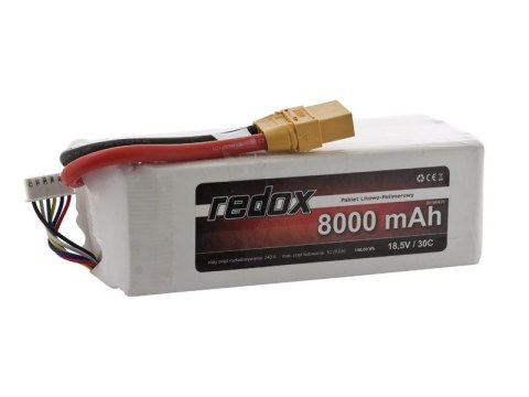 Redox 8000 mAh 18,5V 30C - pakiet LiPo Redox