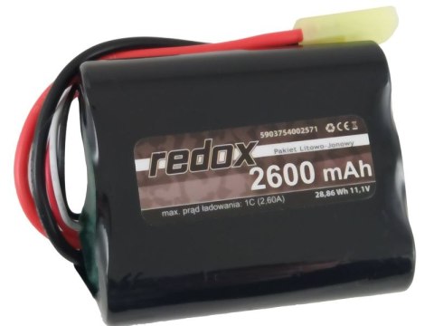 Redox ASG 2600 mAh 11,1V MINI TAMIYA (scalony) - pakiet Li-Ion Redox