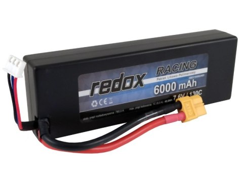 Redox HV 6000 mAh 7,6V 130C XT-60 Racing Hardcase - pakiet LiPo Redox