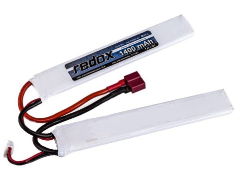 Pakiet LiPo Redox ASG 1400 mAh 7,4V 20C (rozdzielony) (1+1) Redox