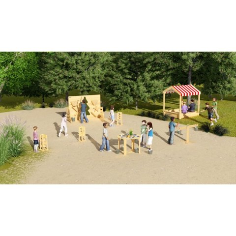 CLASSIC WORLD EDU Drewniana Piaskownica z Daszkiem Classic World CLASSIC WORLD EDU Drewniana Piaskownica z Daszkiem Classic World