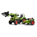 Claas Arion 430 Traktor na pedały z łyżką i przyczepką 1040AM Zielony FALK FALK