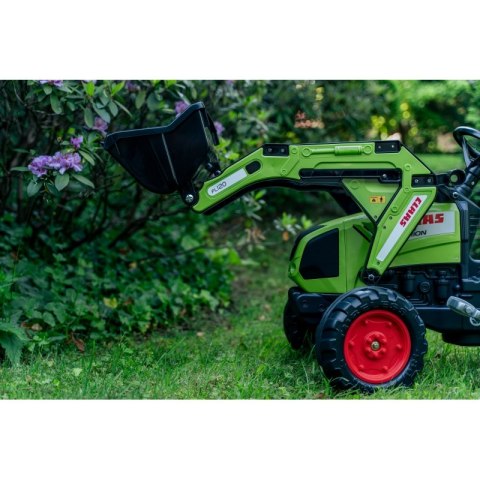 Claas Arion 430 Traktor na pedały z łyżką i przyczepką 1040AM Zielony FALK FALK Claas Arion 430 Traktor na pedały z łyżką i przyczepką 1040AM Zielony FALK FALK