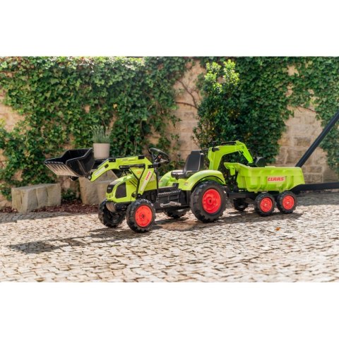 FALK Traktor CLAAS ARION z Przyczepą Maxi i Łyżką FALK FALK Traktor CLAAS ARION z Przyczepą Maxi i Łyżką FALK