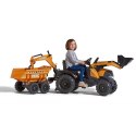 FALK Traktor Case IH Backhoe Pomarańczowy z Przyczepką Ruchoma Łyżka od 3 Lat FALK FALK Traktor Case IH Backhoe Pomarańczowy z Przyczepką Ruchoma Łyżka od 3 Lat FALK