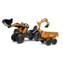 FALK Traktor Case IH Backhoe Pomarańczowy z Przyczepką Ruchoma Łyżka od 3 Lat FALK FALK Traktor Case IH Backhoe Pomarańczowy z Przyczepką Ruchoma Łyżka od 3 Lat FALK