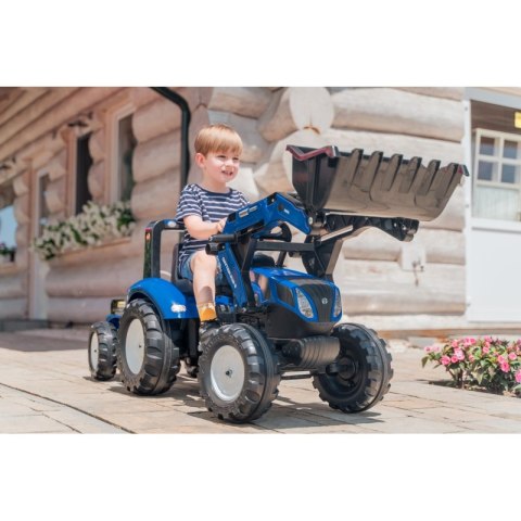 FALK Traktor New Holland na pedały z przyczepą i łyżką od 3 lat FALK FALK Traktor New Holland na pedały z przyczepą i łyżką od 3 lat FALK