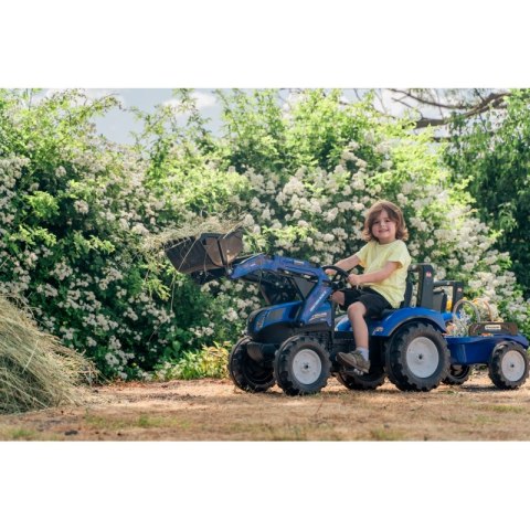 FALK Traktor New Holland na pedały z przyczepą i łyżką od 3 lat FALK FALK Traktor New Holland na pedały z przyczepą i łyżką od 3 lat FALK