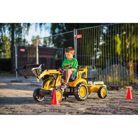 FALK Traktor na Pedały Koparka KOMATSU Łyżka + Przyczepa od 2 lat FALK FALK Traktor na Pedały Koparka KOMATSU Łyżka + Przyczepa od 2 lat FALK