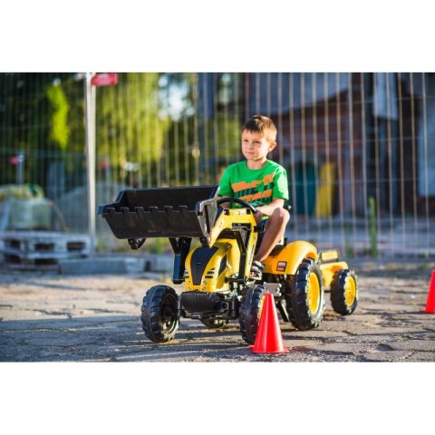 FALK Traktor na Pedały Koparka KOMATSU Łyżka + Przyczepa od 2 lat FALK FALK Traktor na Pedały Koparka KOMATSU Łyżka + Przyczepa od 2 lat FALK